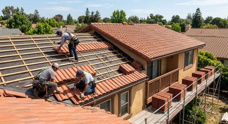 Clay Tile Roofing Installation in Alexandria, VA