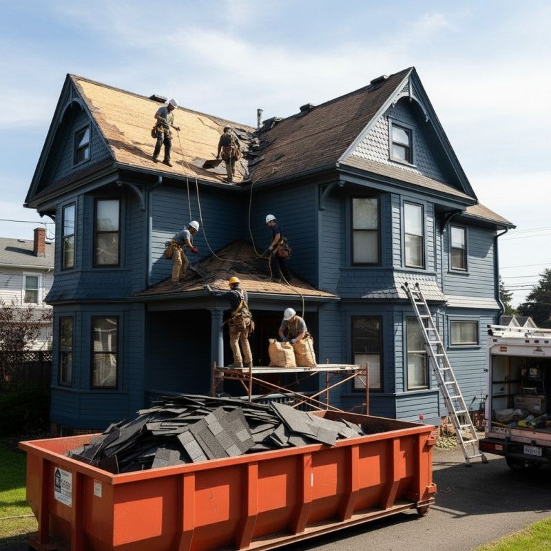 Damaged Roof Replacement in Providence, RI